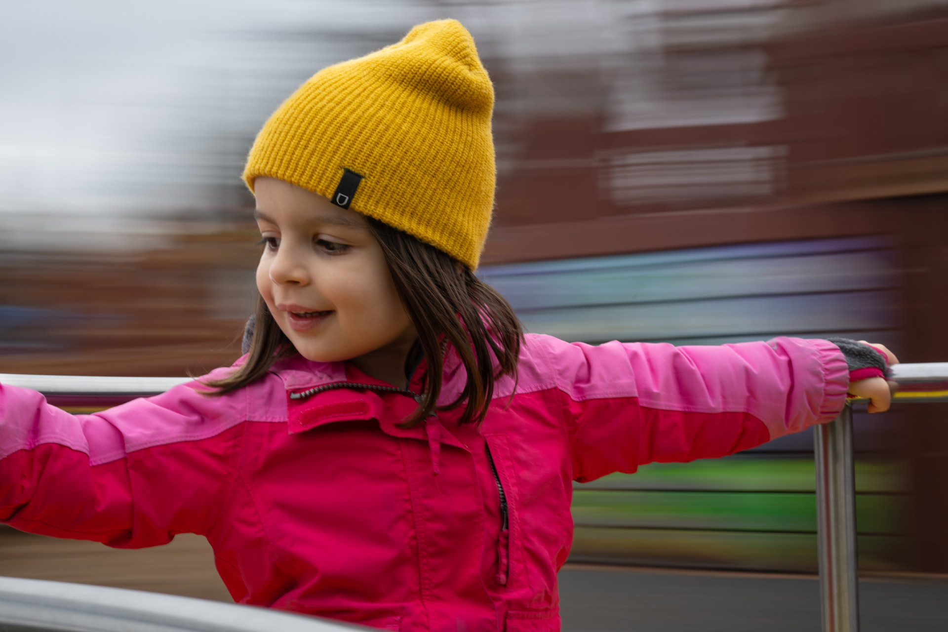 Toddler on Merry-Go-Round