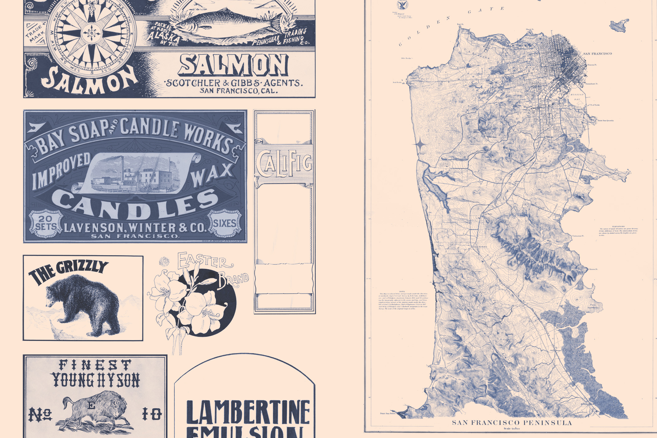 close up of graphic design work